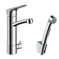 Смеситель для раковины с гигиеническим душем Hansgrohe Talis 31515000 фото