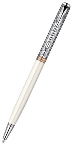 Ручка шариковая Parker Sonnet Slim K440 Premium Metal & Pearl PGT CT (S0947350)