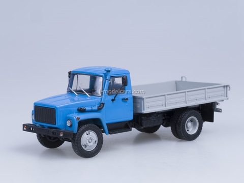 GAZ-3309 engine D-245.7 Diesel Turbo blue-gray AutoHistory 1:43