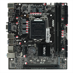 Материнская плата AFOX IH110D4-MA5, Socket1151, mATX, Retail, 2xDDR4, PCIe3.0, 1xM.2, 100LAN, 6xUSB2, 4xUSB3, CPU TDP 95Вт, VGA, HDMI