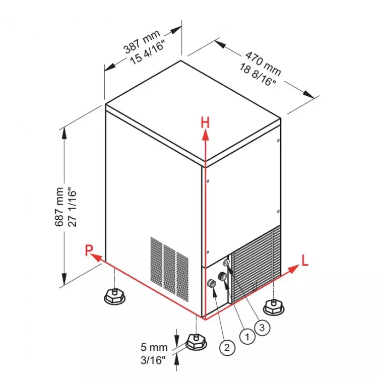 Льдогенератор для кубиков льда BREMA CB 249W HC