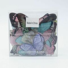 Бабочки декоративные, ПВХ, Разноцветные, 10-14 см, 36 шт.