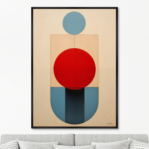 ArtNoMore - Репродукция картины на холсте Vibrant colors and shapes, No 1, 2024г.