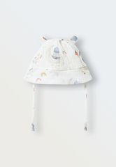 Панамка из муслина (мишки на экрю)