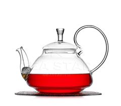 Заварочный чайник из стекла с фильтром "Георгин", 1200 мл