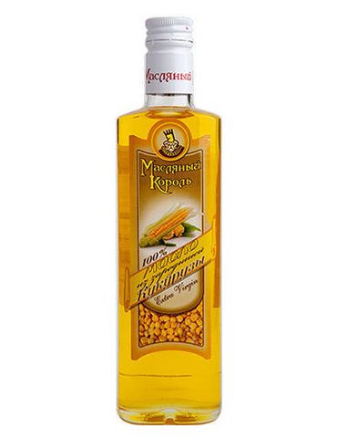 Масляный король масло кукурузное стеклянная бутылка 0,35 л