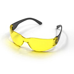 22-3-034 Очки защитные удар.проч. Поликарбонат открытого типа, желтые (Россия)