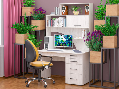 Компьютерный стол СК-56 крафт светлый