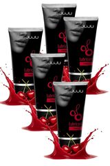 JuJu Cherry 5×50 мл – набор съедобных лубрикантов со вкусом вишни