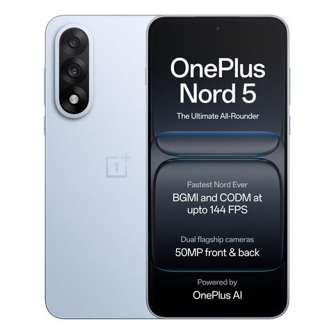 Смартфон OnePlus Nord 5 8/256 ГБ, 2 nano SIM, Голубой | Dry Ice (CPH2709)