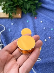 Баночки - бутылочки с золотой крышкой, стеклянные, прозрачные 80 мл, 10*3,7 см, набор 3 штуки.