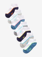 Носки хлопковые для мальчика Next C67-002, 7 шт., Белый, Серый, Синий