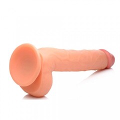 Длинный реалистичный фаллоимитатор на присоске Master Cock Long Logan 10