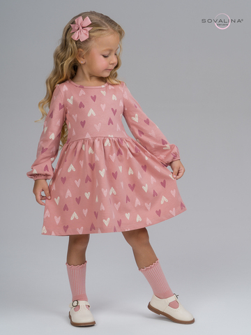 Платье Моана сердца на пудре