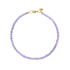 Колье из бусин камня ( violet aventurine )