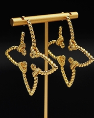 Серьги ЦВЕТОК ажурные style by LV