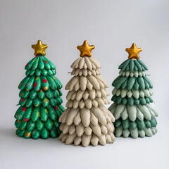 Сет воздушных шаров Три Ёлки и Пингвины