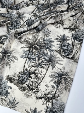 Вискоза штапель, а-ля де Жуи, серый