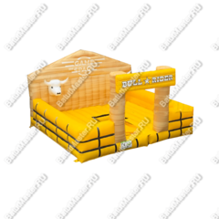 Надувной батут для аттракциона Родео "Дикое Родео", 5*5*3 м