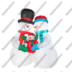 Надувная фигура «Снеговики»