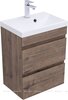 Aquanet 335874 Тумба с раковиной Нота new 50 цв.дуб веллингтон табак (335874)