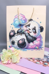 Пакет подарочный M вертикальный, Карамельки, МИКС, 26*32*12 см (Д*В*Ш), 1 шт.