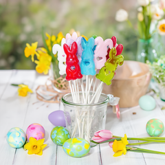 Карамель леденцовая «Зайчик (сердечко)» на основе подсластителя изомальт (цвет в ассортименте)