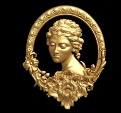 Силиконовый молд Портрет-L