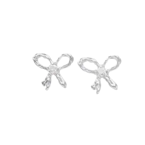 Серьги WHITE RIBBON EARRINGS
