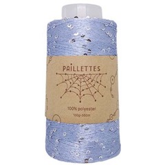 Paillettes на конусе 221 (светлый джинс)