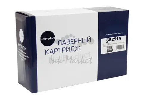 Картридж NetProduct (N-CE251A) для HP CLJ CP3525/CM3530, Восстановленный, C, 7K