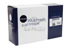 Картридж NetProduct (N-CE251A) для HP CLJ CP3525/CM3530, Восстановленный, C, 7K