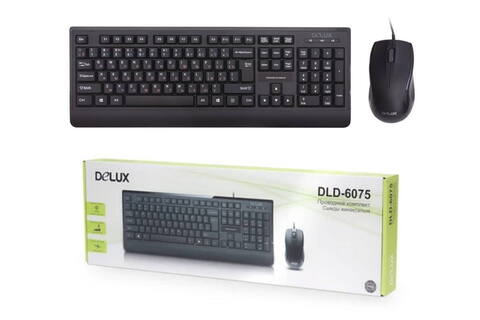 Клавиатура Delux DLD-6075OUB Black