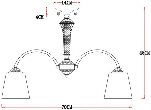 Потолочная люстра Arte Lamp GRACIE A7301PL-5PB