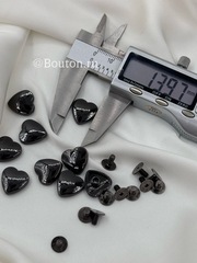 Установочное Сердце черное (графит)