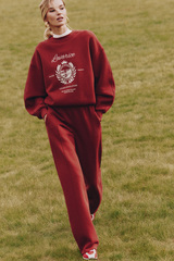 Штаны с рельефными швами Бордо