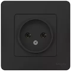РОЗЕТКА С/У без з/к б/шт 16А 250В, антрац. BLNRS000016