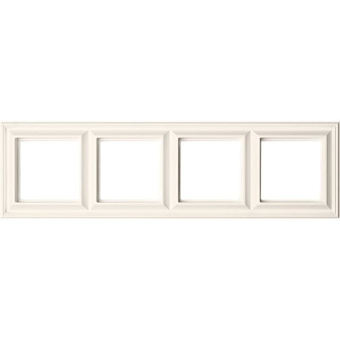 Рамка на 4 поста. Цвет Слоновая кость. JUNG. Eco Profi Deco. EPD484
