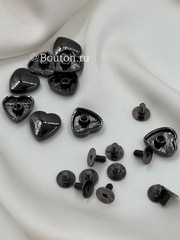 Установочное Сердце черное (графит)