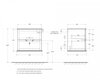 Cezares 55333 Шкафчик подвесной с одной распашной дверцей, реверсивный 30x20x55