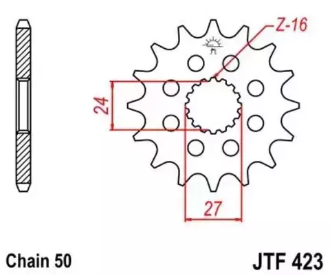 Звезда ведущая JTF423 18RB