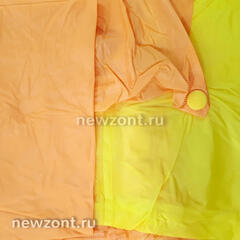 Дождевик детский XXL 120-130 см YA YUE с бабочкой оранжево-желтый