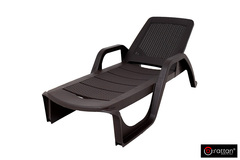 Шезлонг Nilo венге, стопирующийся, 190х70х46см (B:Rattan)