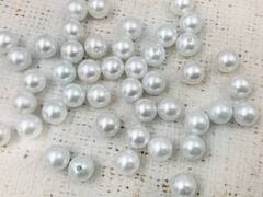 Бусины пришивные под жемчуг, d 10 мм, белый