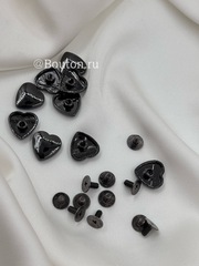 Установочное Сердце черное (графит)