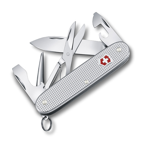 Нож складной Victorinox Pioneer, 93 mm, 9 функций, серебристый (0.8231.26)