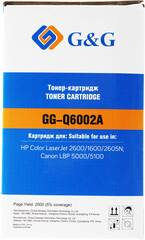 Картридж лазерный G&G GG-Q6002A желтый (2000стр.) для HP CLJ 1600/2600/2605N, LBP 5000/5100 Canon