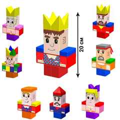 Персонажи к конструктору 6x12x20 см для GigaBloks 5''