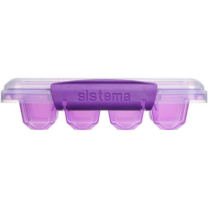 Форма для льда Sistema "KLIP IT" 12 ячеек, цвет Фиолетовый