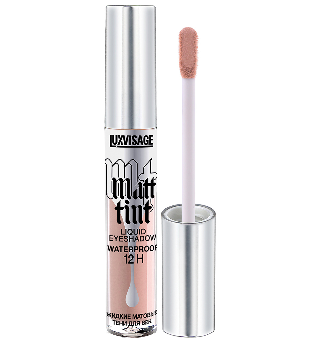 LuxVisage Тени жидкие матовые Matt tint waterproof 12H, тон 102 dusty rose